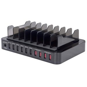 Manhattan Estación de carga con 10 puertos USB