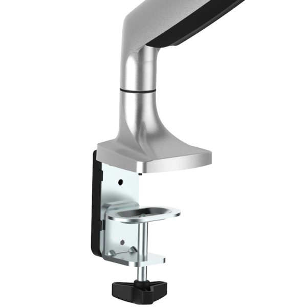 StarTech.com Brazo Ergonómico de Escritorio para Monitor VESA hasta 9kg - de Servicio Pesado - Movimiento Total, Altura Ajustable y Articulado - Aluminio - Abrazadera en C/Ojal - Plata - Imagen 2