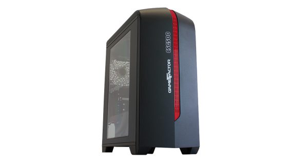 Game Factor CSG500 Micro Tower Negro, Rojo - Imagen 4