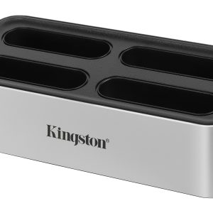 Kingston Technology Workflow Station USB 3.2 Gen 2 (3.1 Gen 2) Type-C Negro, Plata