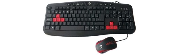 Naceb Technology NA-112 teclado Ratón incluido Juego USB Negro - Imagen 2