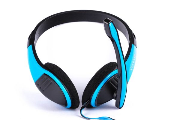 Naceb Technology NA-589AZ audífono y auriculare Auriculares Alámbrico Diadema Juego Negro, Azul - Imagen 2