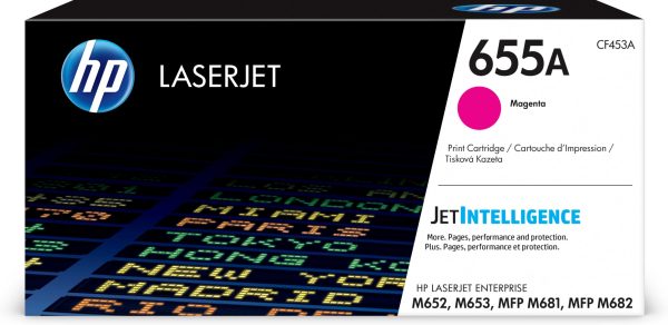 HP Cartucho de tóner magenta original LaserJet 655A
