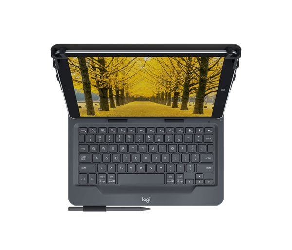 Logitech Universal Folio QWERTY Internacional de EE.UU. Bluetooth Negro - Imagen 2