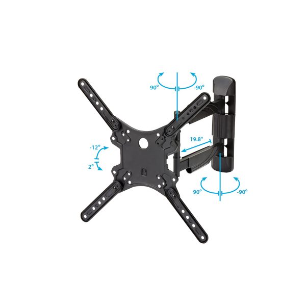 StarTech.com Soporte de Pared para TV de Movimiento Completo - Pantallas VESA de 32"-55" (35kg) - Soporte Universal para Pantalla Plana de Perfil Bajo - Brazo Articulado Resistente Ajustable en Inclinación/Giro - Imagen 4