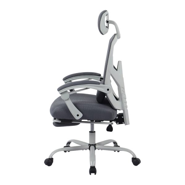 Balam Rush BR-940559 silla para videojuegos Silla universal para juegos asiento acolchado Gris - Imagen 4