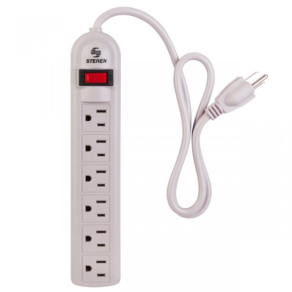 Steren 905-026 extensión de corriente 0.9 m 125 salidas AC Interior Blanco - Imagen 3
