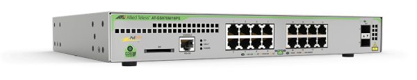Allied Telesis GS970M/18PS Gestionado L3 Gigabit Ethernet (10/100/1000) Energía sobre Ethernet (PoE) Gris - Imagen 2