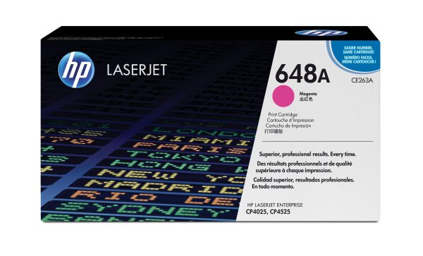 HP Cartucho de tóner original LaserJet 648A magenta