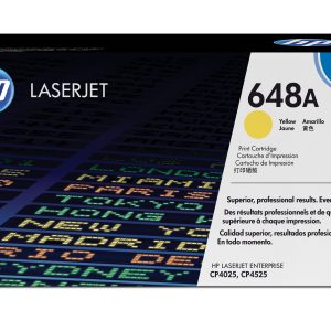 HP Cartucho de tóner original LaserJet 648A amarillo