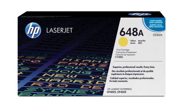 HP Cartucho de tóner original LaserJet 648A amarillo