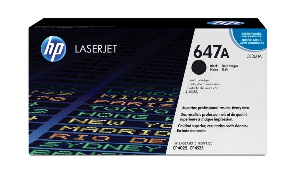 HP Cartucho de tóner original LaserJet 647A negro