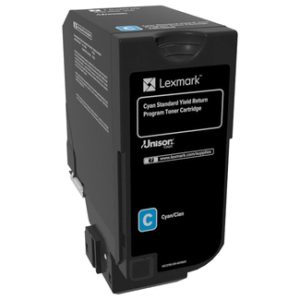 Lexmark 74C4SC0 cartucho de tóner 1 pieza(s) Original Cian