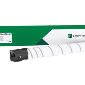 Lexmark 76C00C0 cartucho de tóner 1 pieza(s) Original Cian