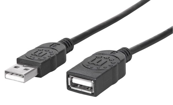 Manhattan 308519 cable USB USB 2.0 1 m USB A Negro - Imagen 4