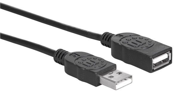 Manhattan 308519 cable USB USB 2.0 1 m USB A Negro - Imagen 2