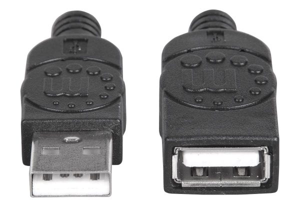 Manhattan 308519 cable USB USB 2.0 1 m USB A Negro - Imagen 3