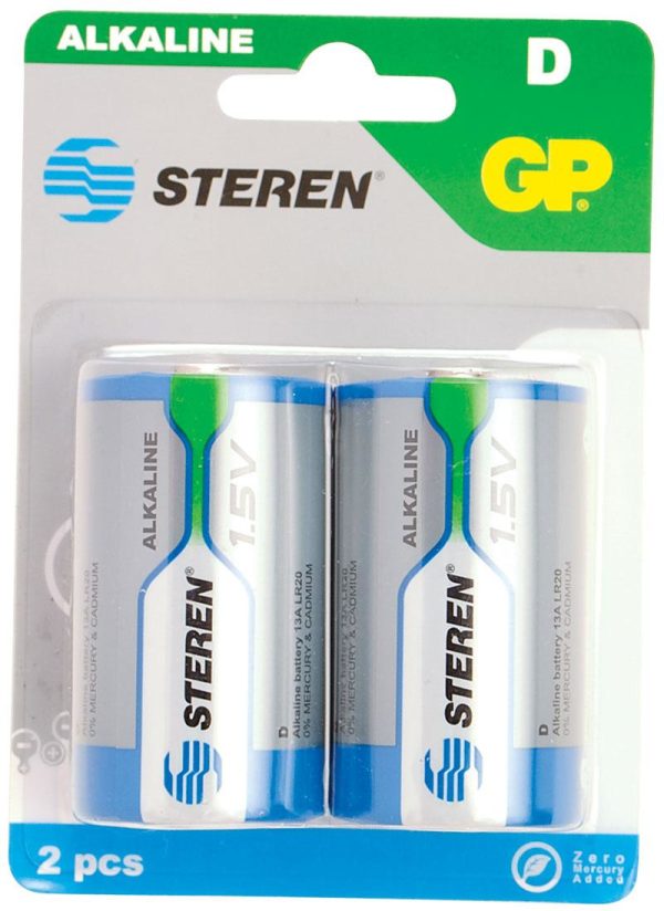 Steren BAT-D2 pila de uso doméstico Batería de un solo uso D Alcalino - Imagen 2