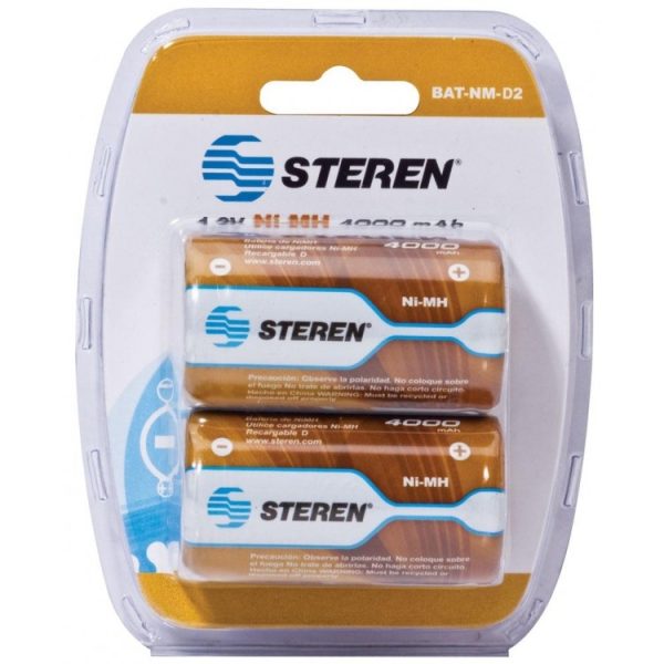 Steren BAT-NM-D2 pila de uso doméstico D Níquel-metal hidruro (NiMH) - Imagen 2