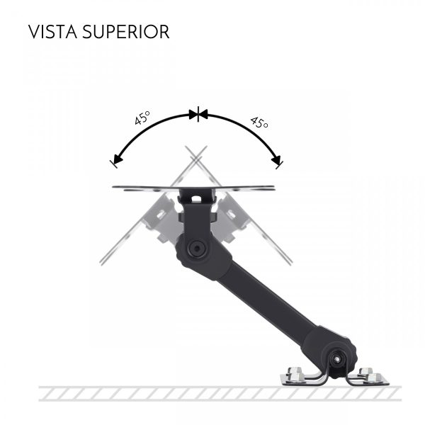Steren STV-021 soporte para TV 58.4 cm (23") Negro - Imagen 2