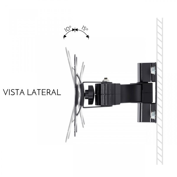 Steren STV-021 soporte para TV 58.4 cm (23") Negro - Imagen 3