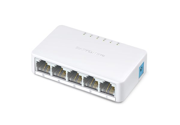 Mercusys MS105 dispositivo de redes No administrado Fast Ethernet (10/100) Blanco - Imagen 2
