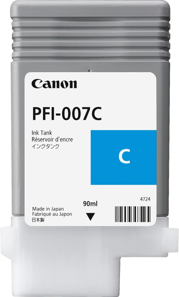Canon PFI-007C cartucho de tinta Original Cian - Imagen 2