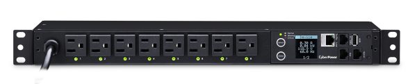 CyberPower PDU41001 unidad de distribución de energía (PDUs) 8 salidas AC 1U Negro