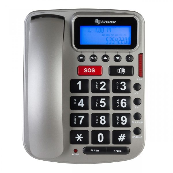 Steren TEL-235 teléfono Teléfono DECT Identificador de llamadas Plata - Imagen 2
