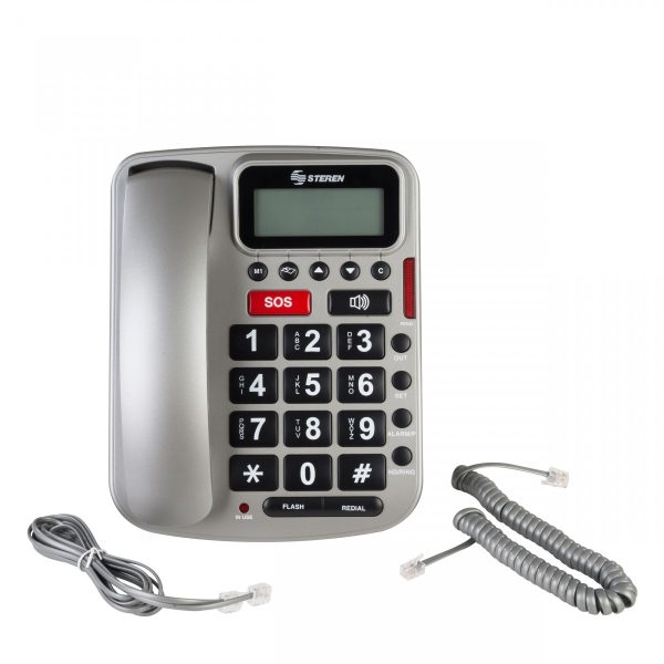 Steren TEL-235 teléfono Teléfono DECT Identificador de llamadas Plata - Imagen 3