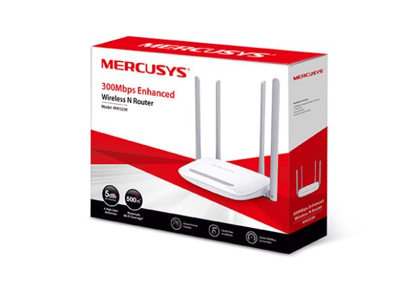 Mercusys MW325R router inalámbrico Ethernet rápido Banda única (2,4 GHz) Blanco - Imagen 3