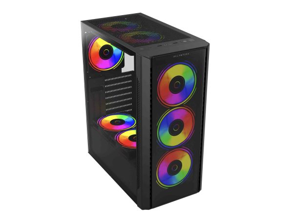 Balam Rush Dragonfly Crystal GM745 Midi Tower Negro - Imagen 2