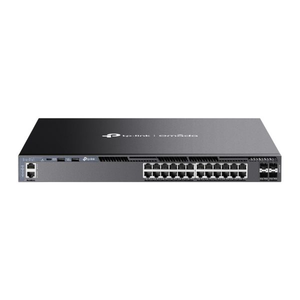 TP-Link Omada SG6428X dispositivo de redes Gestionado L3 Gigabit Ethernet (10/100/1000) 1U Negro