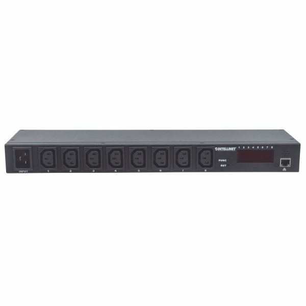 Intellinet Barra multicontactos de 8 salidas para montaje en rack de 19" - Imagen 3
