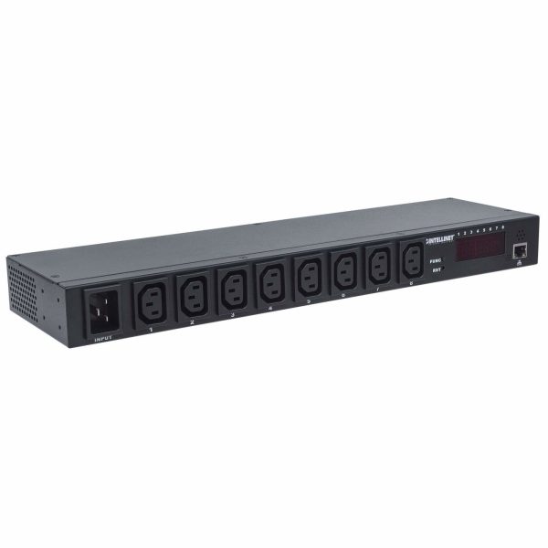 Intellinet Barra multicontactos de 8 salidas para montaje en rack de 19" - Imagen 2