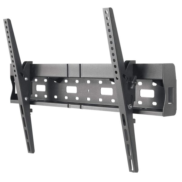 Manhattan Soporte para TV, de pared, con inclinación, pantallas planas de 37" a 70" de máximo 35 kg, con área de almacén / repisa integrada