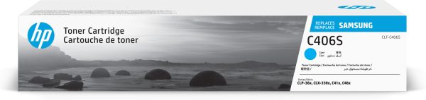 Samsung Cartucho de tinta original HP CLT-C406S, cian - Imagen 2