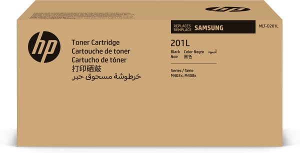 Samsung Cartucho de tóner original HP MLT-D201L de alto rendimiento, negro - Imagen 2