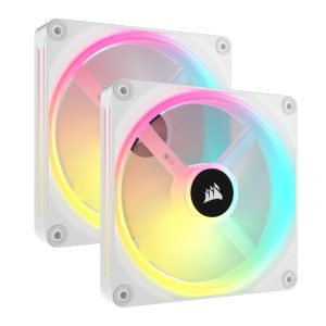 Corsair CO-9051008-WW sistema de refrigeración de computadora Gabinete de la computadora Ventilador 14 cm Blanco 2 pieza(s)
