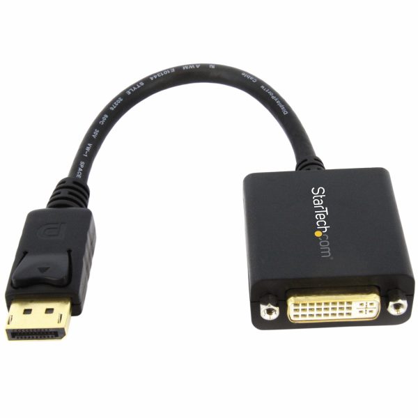 StarTech.com Adaptador de Video DisplayPort a DVI - Convertidor Externo DP - Hasta 1920x1200 - Cable Pasivo