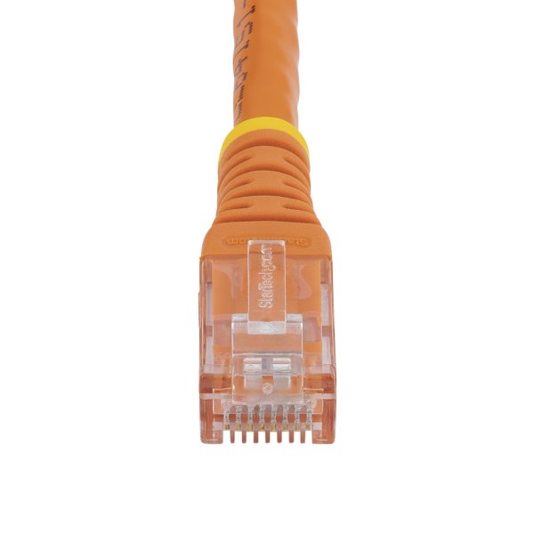 StarTech.com Cable de Red 4.5m Categoría Cat6 UTP RJ45 Gigabit Ethernet ETL - Patch Moldeado - Naranja - Imagen 4