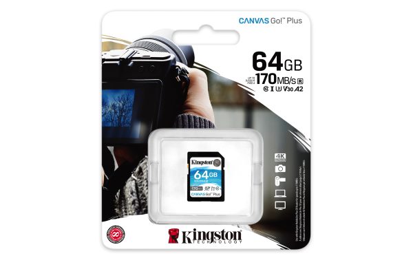 Kingston Technology Canvas Go! Plus 64 GB SD UHS-I Clase 10 - Imagen 3
