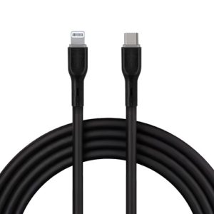 BRobotix FASTCHARGE CABLE USB V3.0 TIPO C-LIGHTNING NEGRO, 1 m