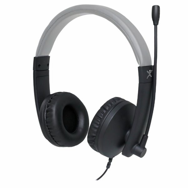 Perfect Choice PC-112167 audífono y auriculare Auriculares Alámbrico Diadema Llamadas/Música USB tipo A Negro, Gris - Imagen 2