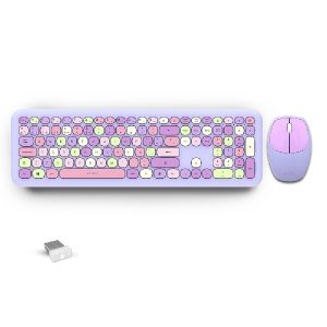 Acteck Chic Colors MK475 teclado Ratón incluido Hogar USB Multicolor