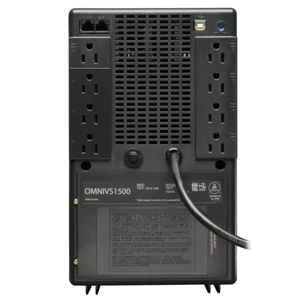 Tripp Lite OMNIVS1500 UPS No Break OmniVS Interactivo en Línea de 120V, 1500VA y 940W, Torre, Puerto USB - Imagen 2