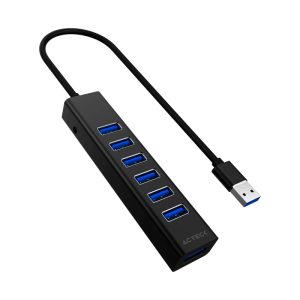 Acteck Port X7C DH607 USB Tipo C 5000 Mbit/s Negro