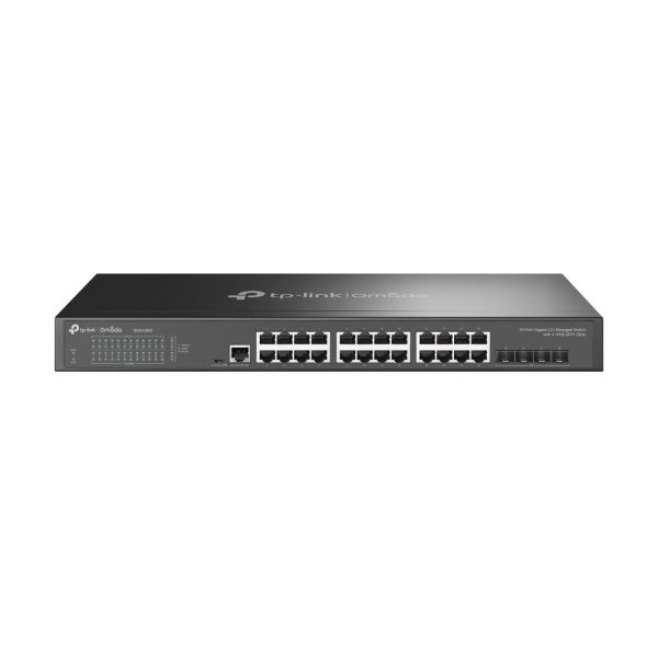 TP-Link Omada SG3428X dispositivo de redes Gestionado L2+/L3 Gigabit Ethernet (10/100/1000) 1U Negro - Imagen 2
