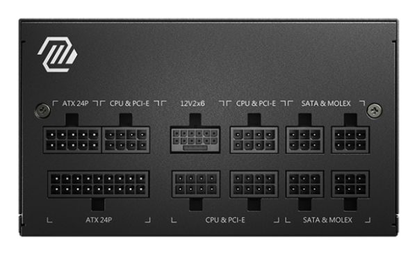 MSI MAG A850GL PCIE5 unidad de fuente de alimentación 850 W 20+4 pin ATX ATX Negro - Imagen 2