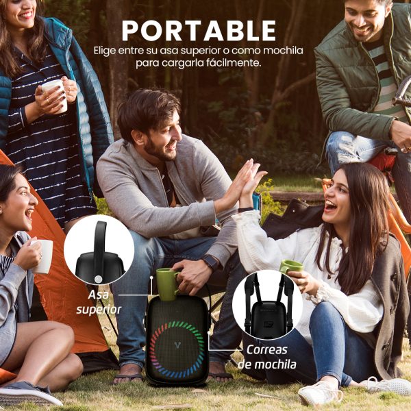 Vorago KSP-455 altavoz portátil o de fiesta Altavoz monofónico portátil Negro 40 W - Imagen 2